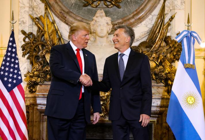 Argentina agradece el apoyo de Trump
