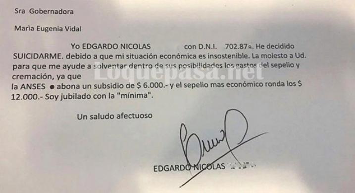 Se suicidó una persona en el Hospital Español dejando carta a Vidal