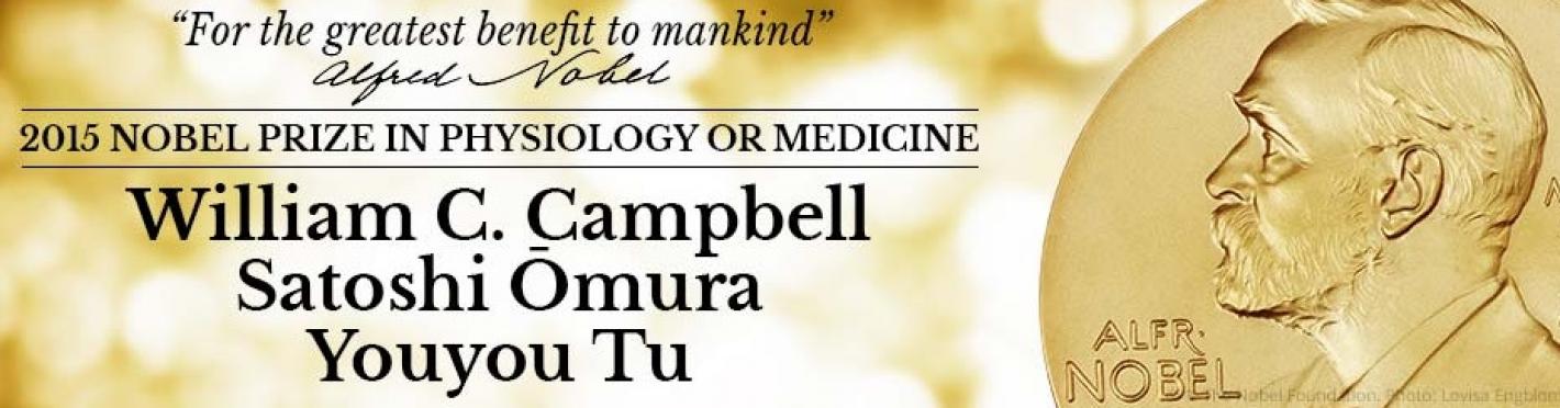 Los Doctores Campbell y Omura y Youyou Tu premios nóbel de Medicina