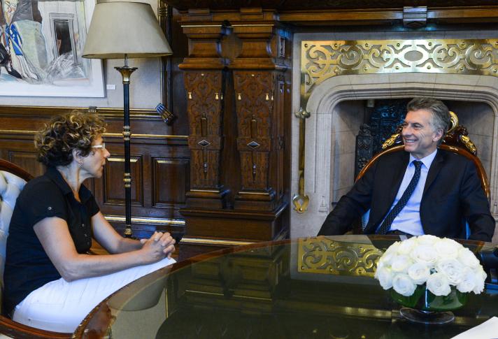 Macri se reunión con una científica del Conicet premiada 