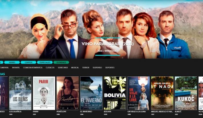 La plataforma cine ar con contenidos argentinos gratis